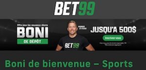 bonus bienvenue bet 99