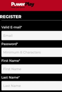 Registration power play sports ca