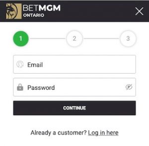 créer un compte sur betmgm